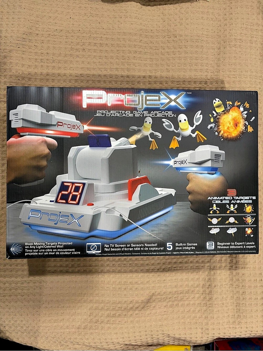 Projex Projecting Game Arcade White & Blue